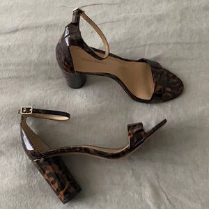 Banana Republic Leopard heeled sandals Size 8